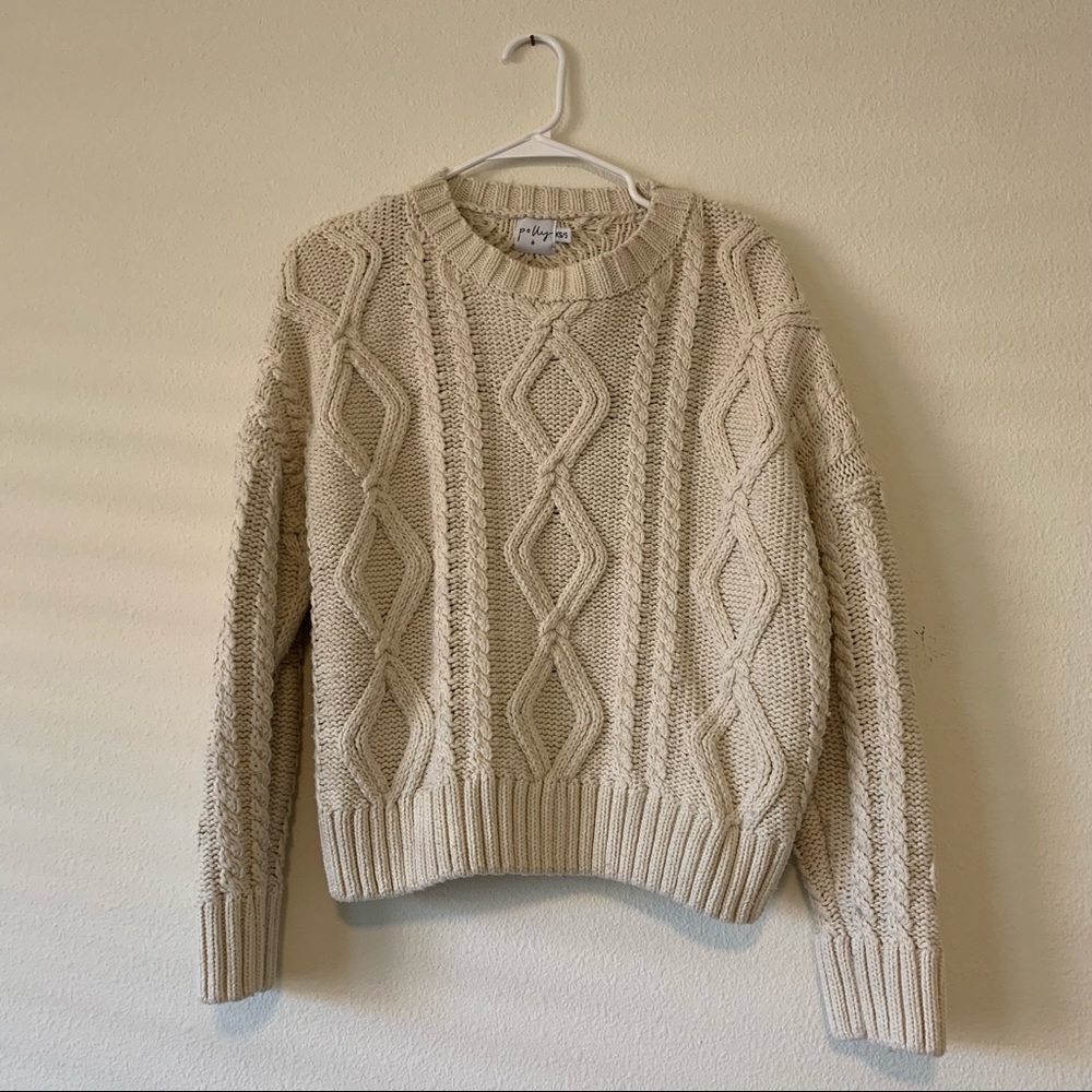 Princess Polly Cream Sweater